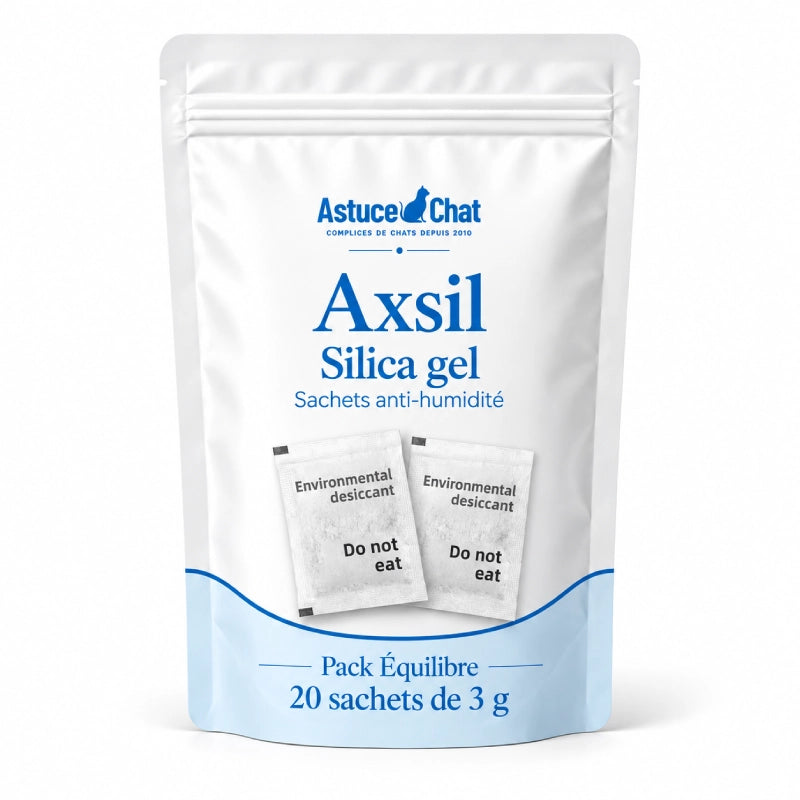 Silica gel - Axsil : Pack Équilibre de 20 sachets anti-humidité de 3 g - AstuceChat