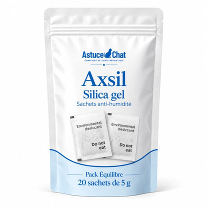 Silica gel - Axsil : Pack Équilibre de 20 sachets anti-humidité de 5 g - AstuceChat