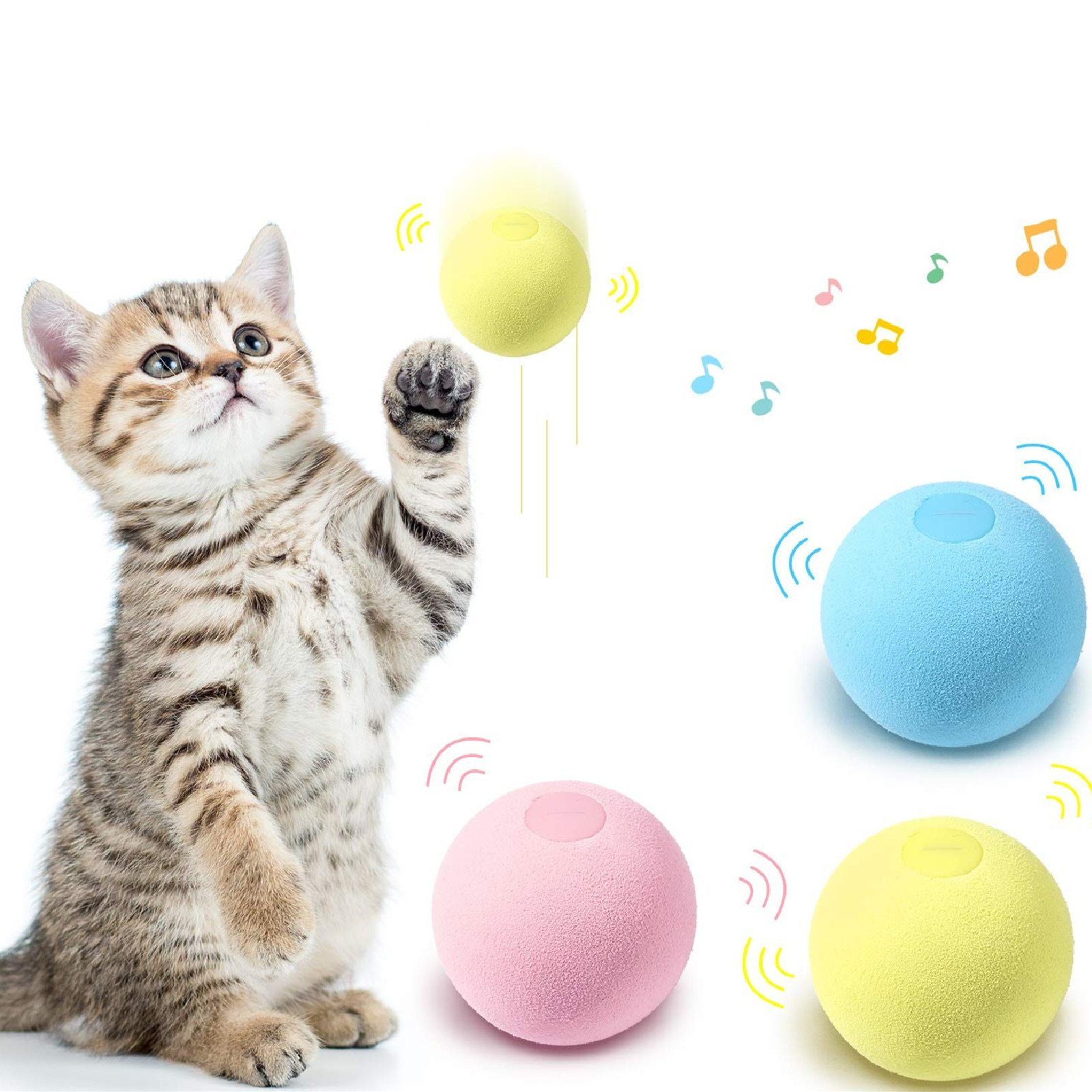 SmartBall™ - Balle intelligente d'apprentissage pour chat - Astuce Chat