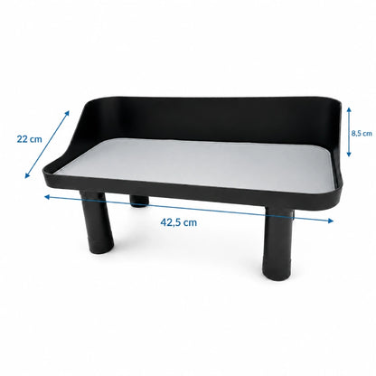 Support gamelle chat - Axpratik : dimensions plateau et rebords - AstuceChat