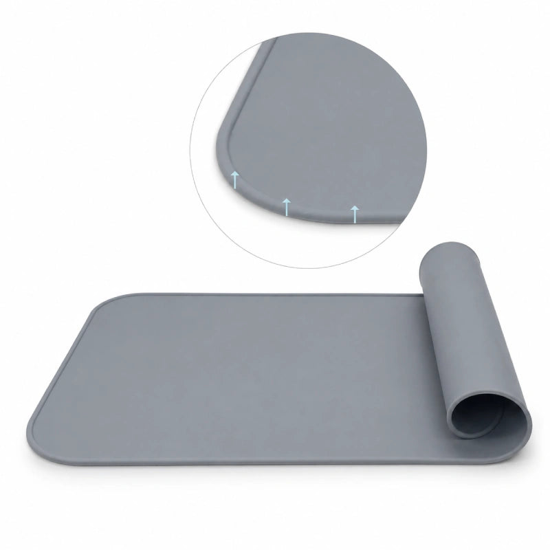 Support gamelle chat - Axpratik : tapis silicone amovible - AstuceChat